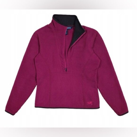 Arc'teryx Sweaters - ARC'TERYX Delta AR long sleeve 1/2 half zip fuzzy fleece pullover magenta top M